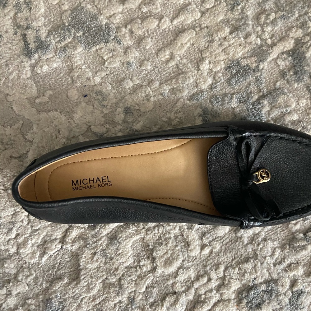 Michael Kors black loafers never worn